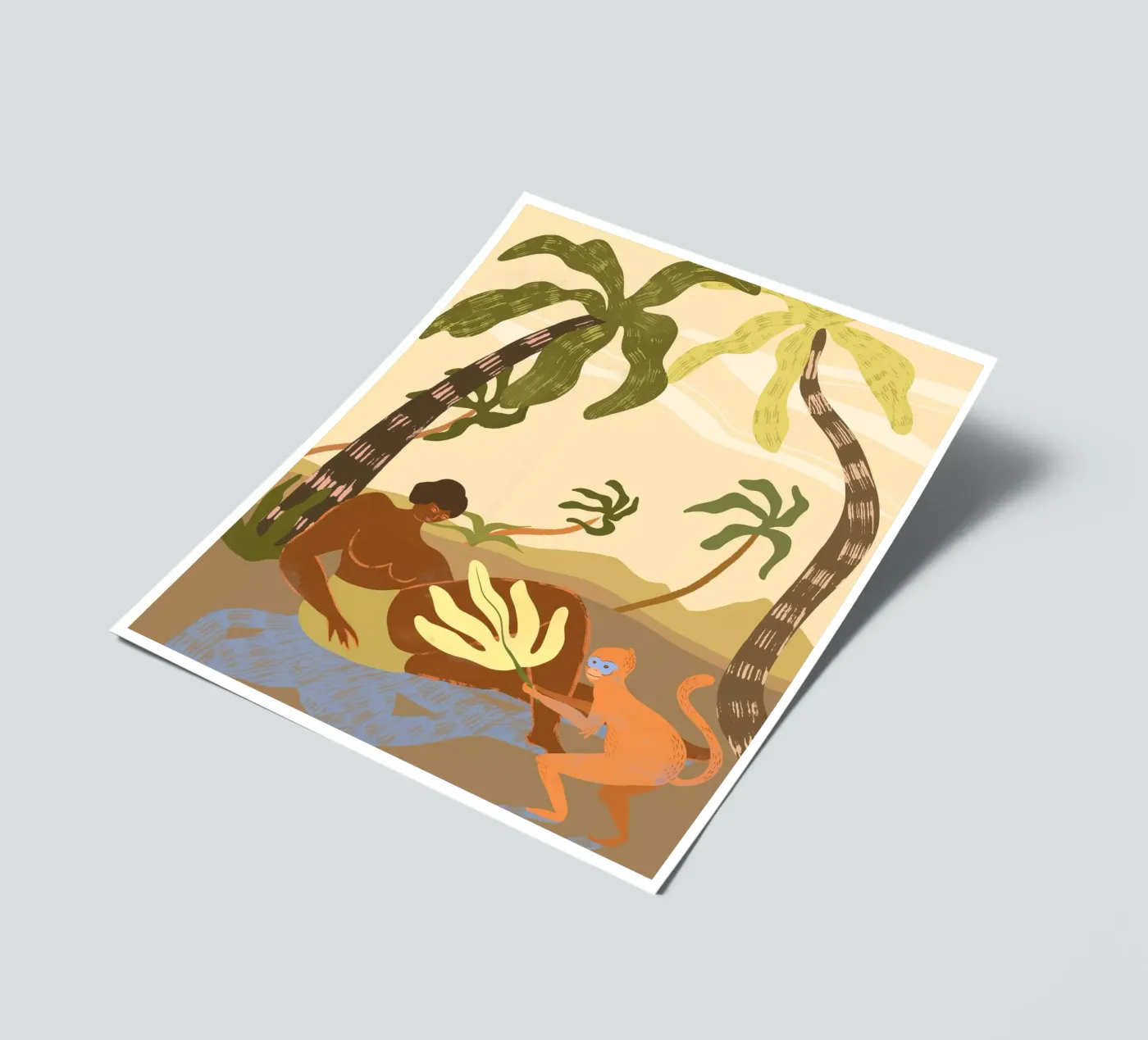 Monkey Around stickervel van Arty Guava