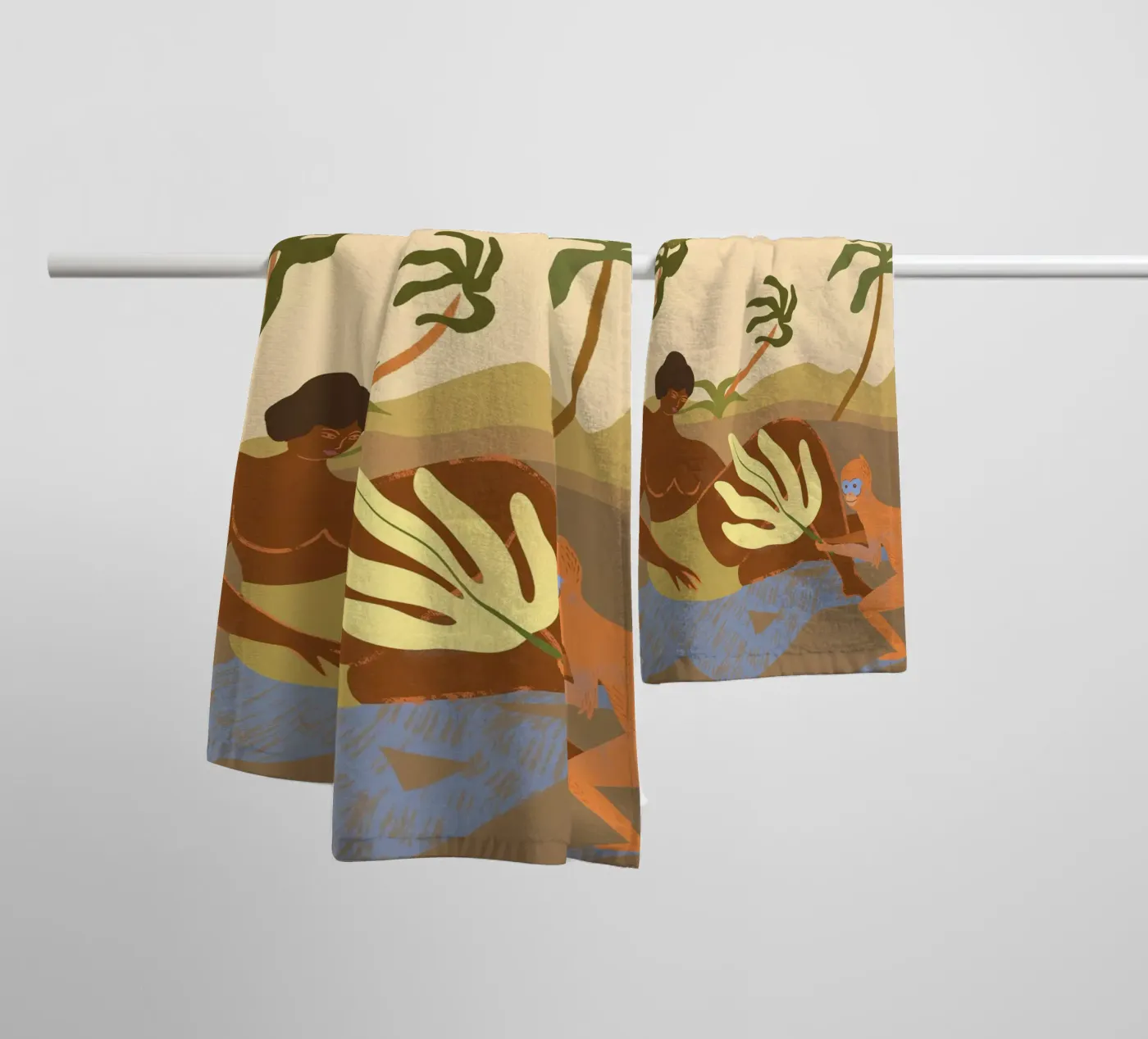 Monkey Around towel by Arty Guava