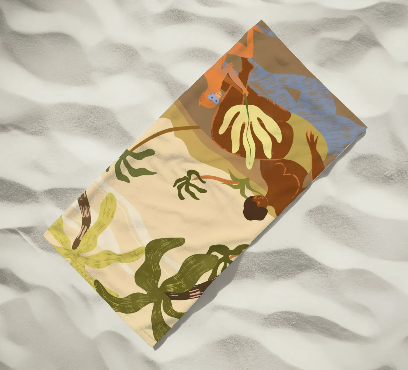 Monkey Around strandhanddoek van Arty Guava