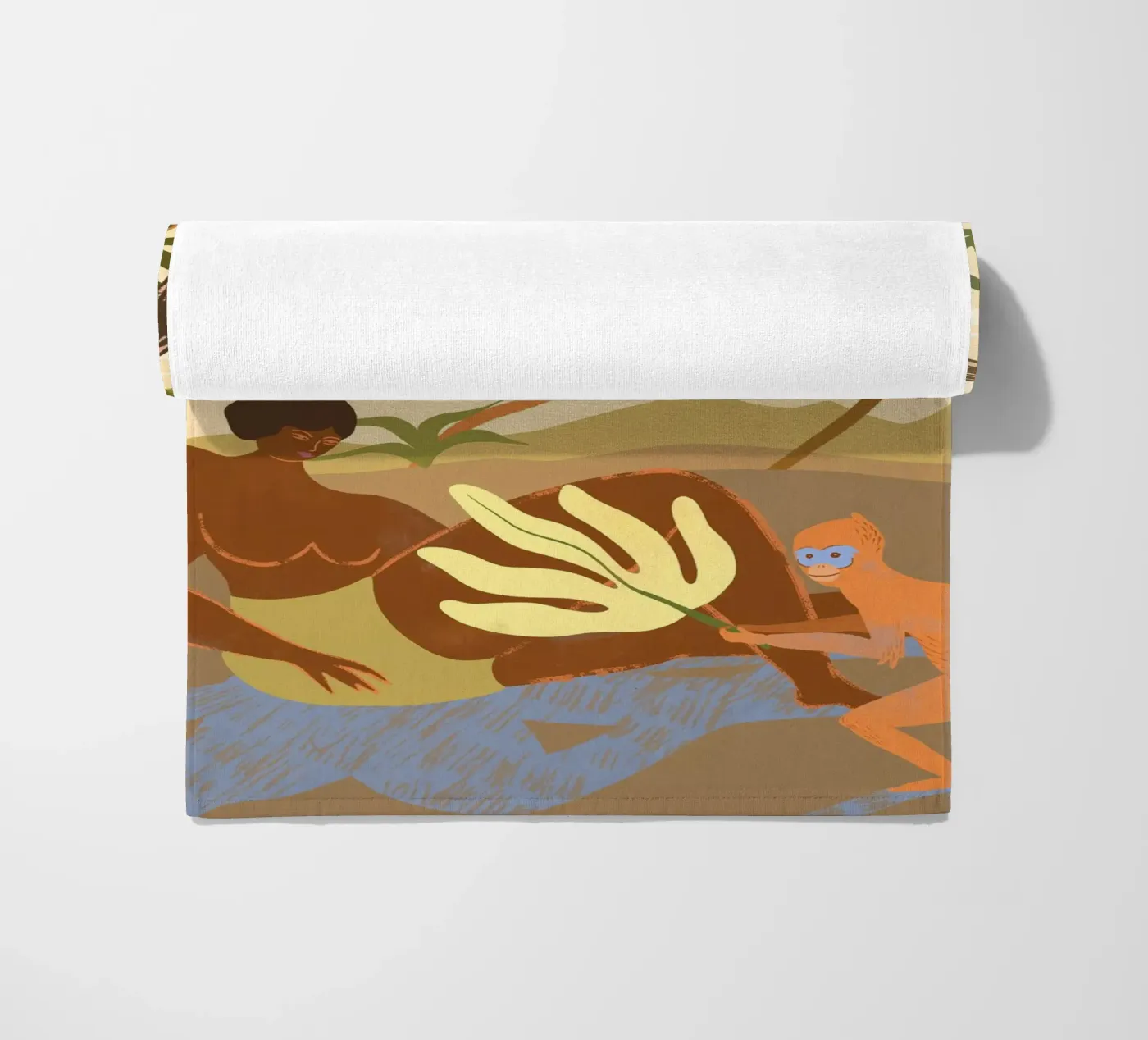 Monkey Around strandhanddoek van Arty Guava