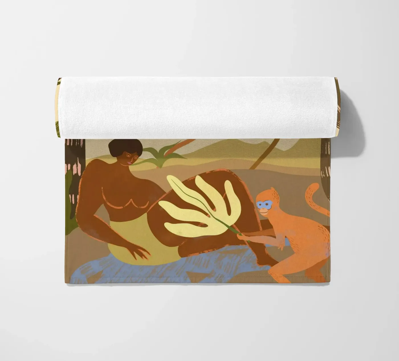 Monkey Around strandhanddoek van Arty Guava