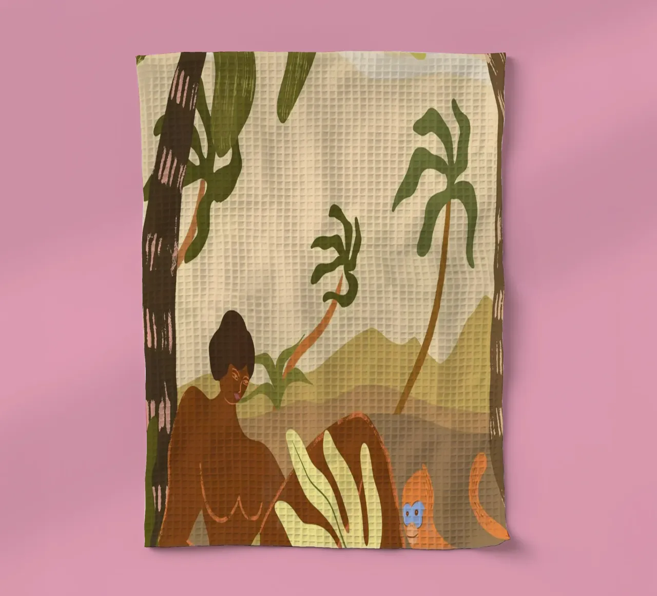 Monkey Around canovaccio da cucina da Arty Guava