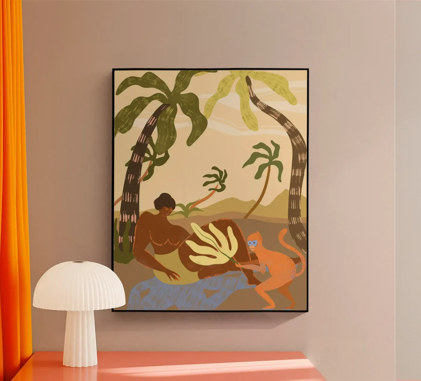 Monkey Around Acryl-Glas von Arty Guava