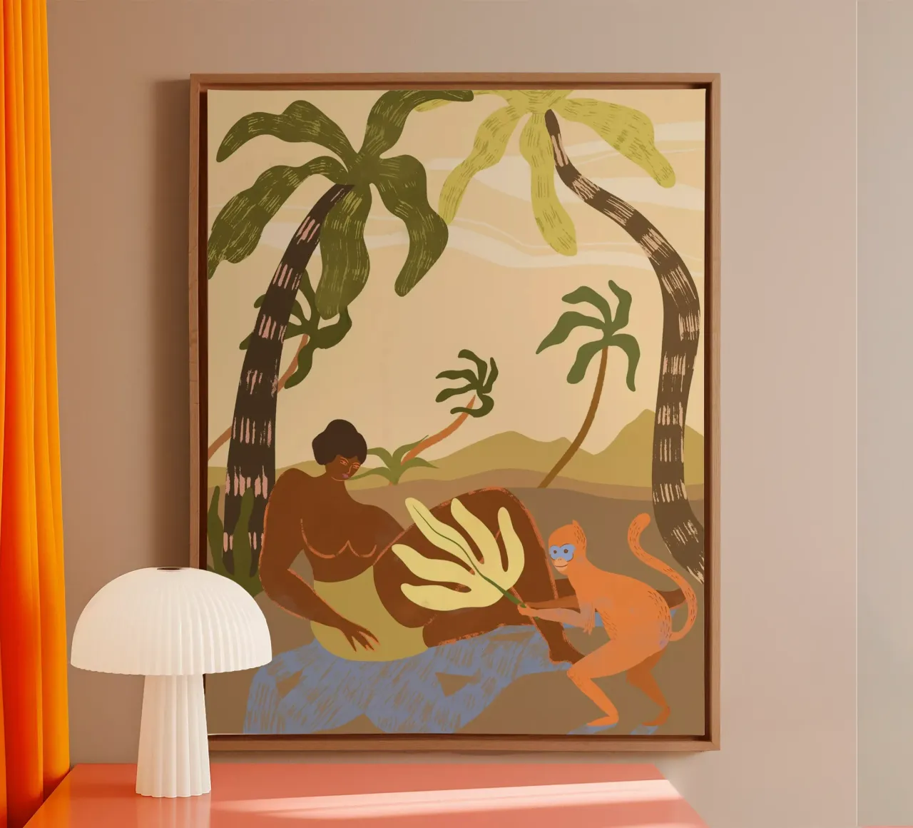 Monkey Around tela da Arty Guava