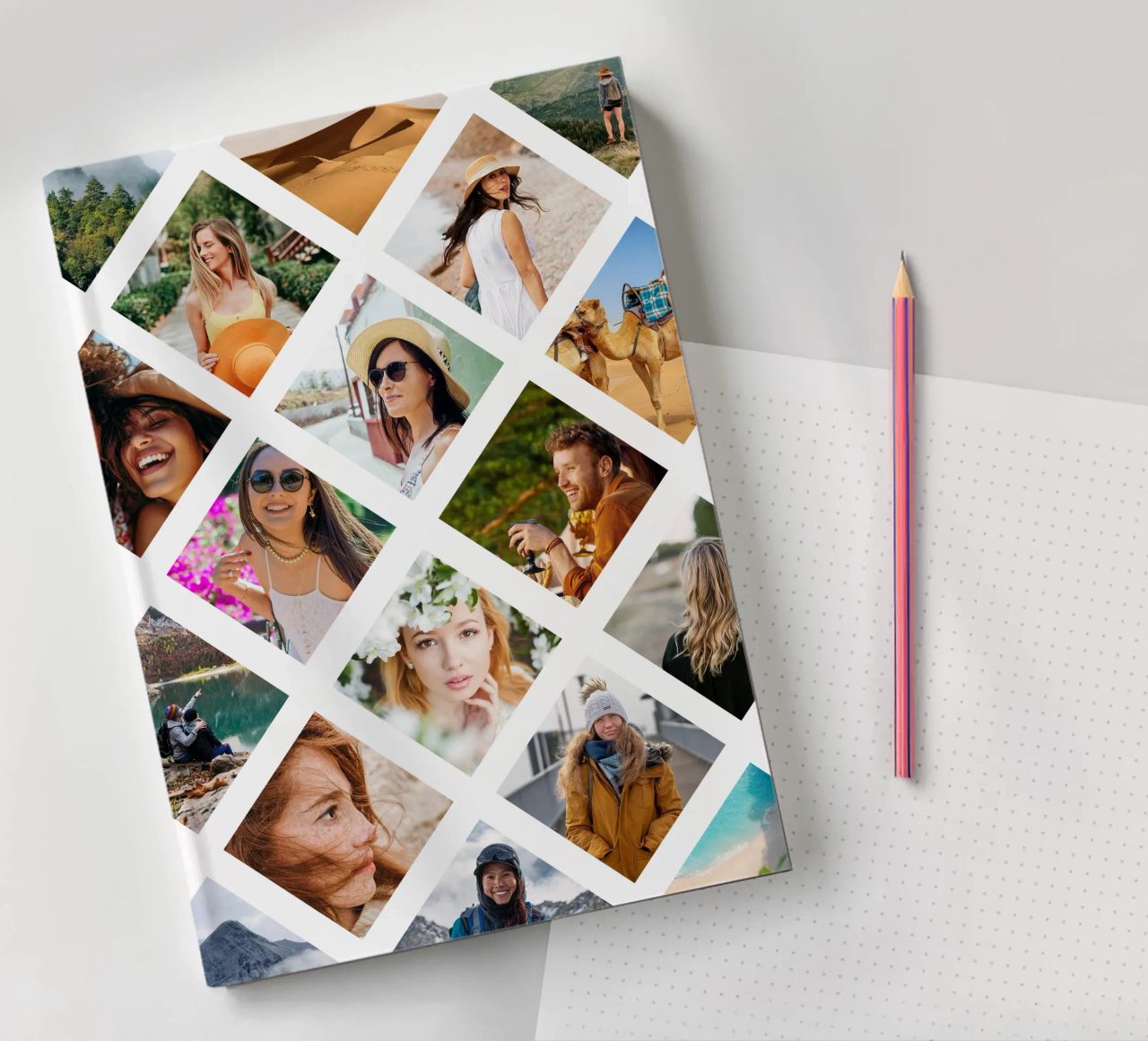 Rauten Fotocollage • 18 Bilder Notizbuch von Bildschön | Fotocollagen