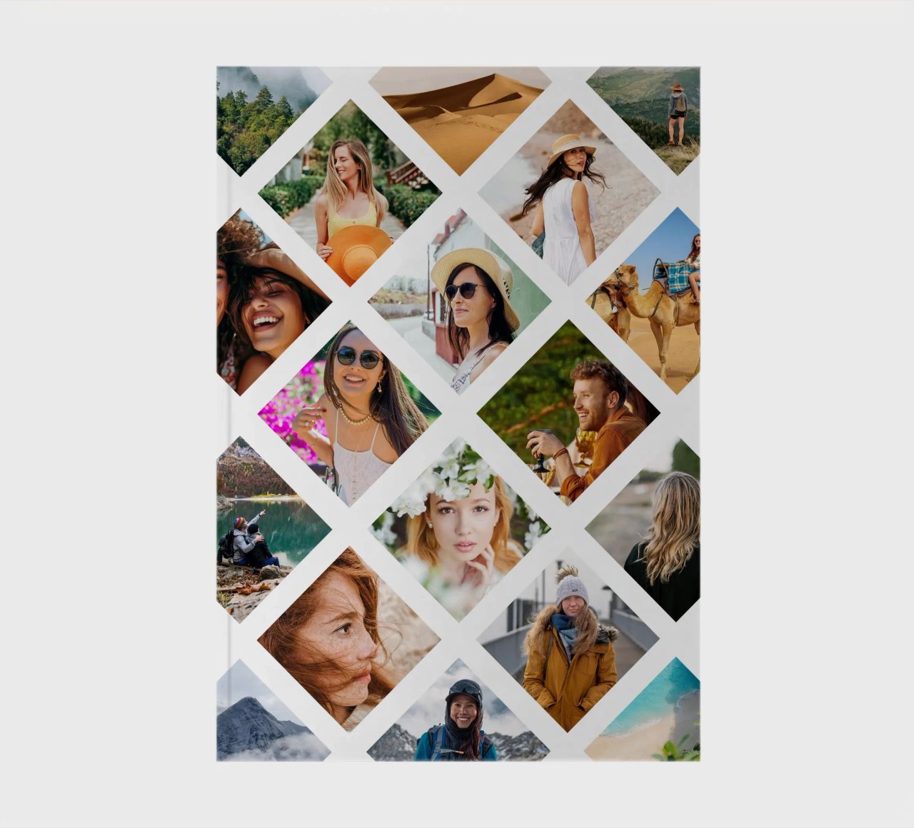 Rauten Fotocollage • 18 Bilder Notizbuch von Bildschön | Fotocollagen