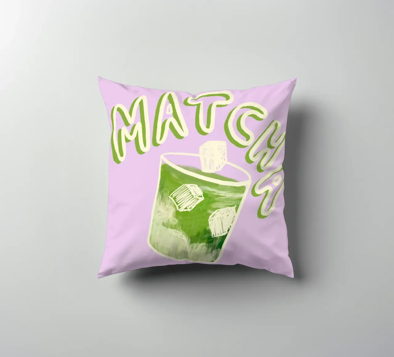 Matcha decorative cushion by Studio Dolci