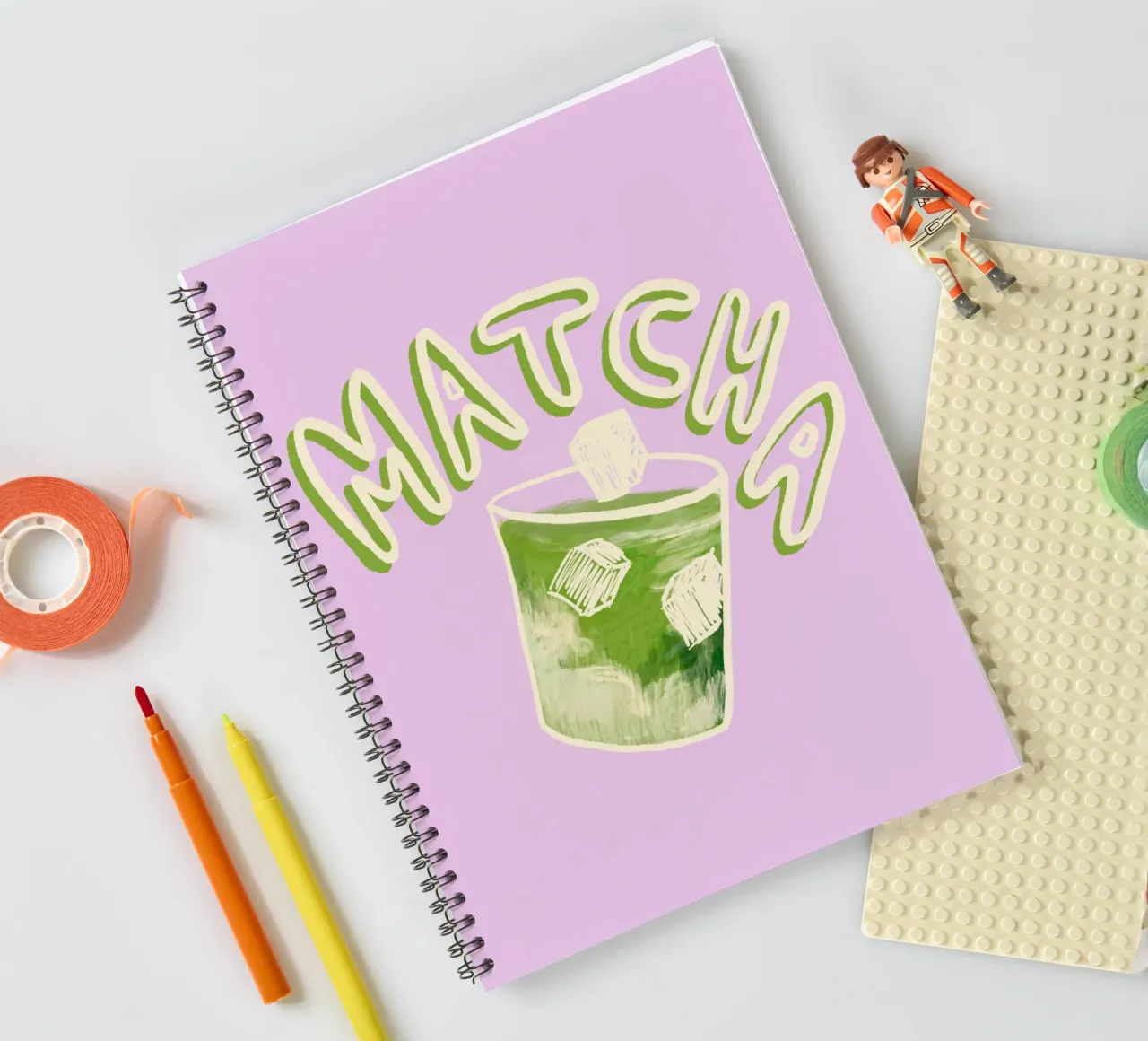 Matcha spiral notebook by Studio Dolci