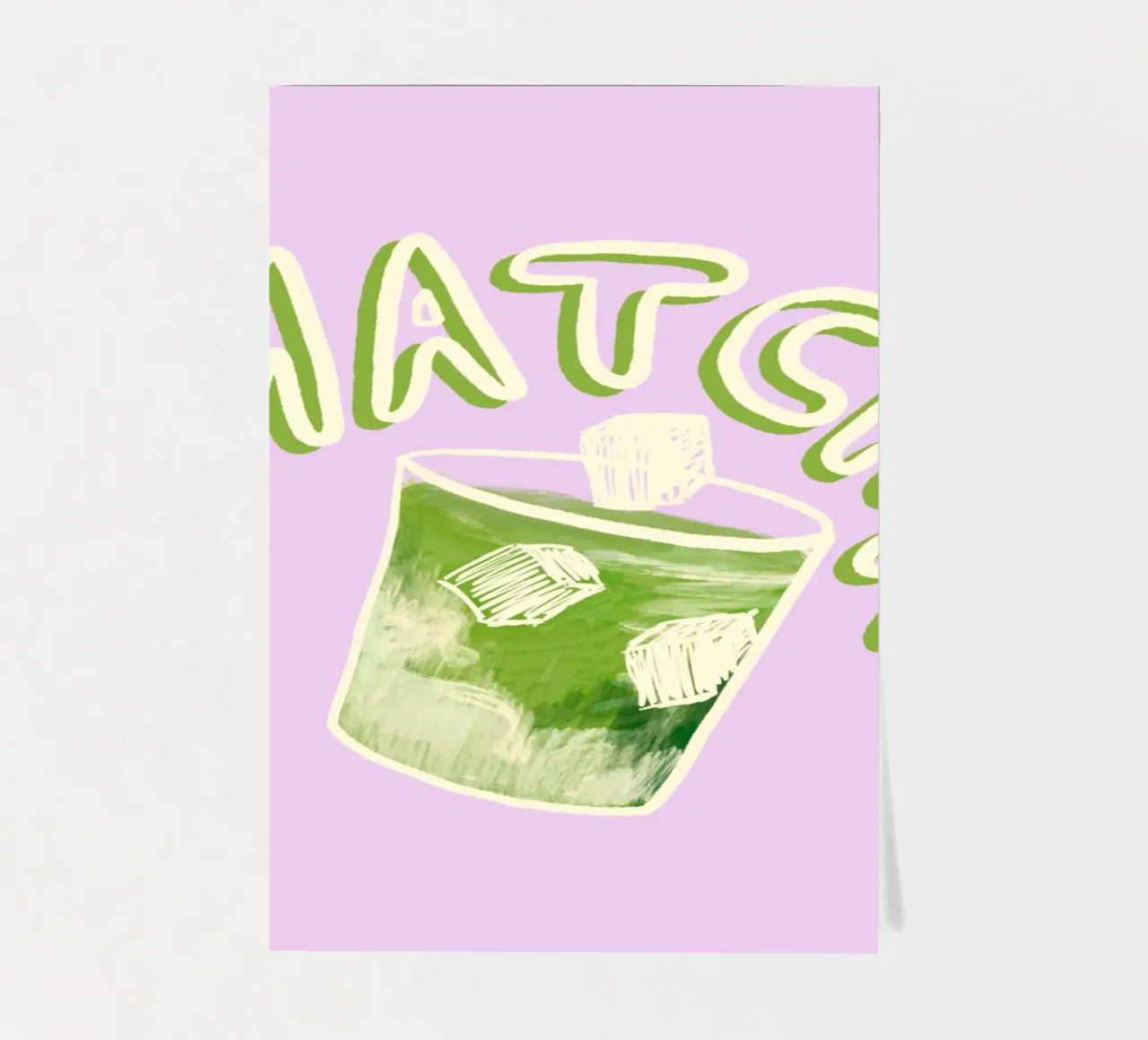 Matcha sticker sheet by Studio Dolci