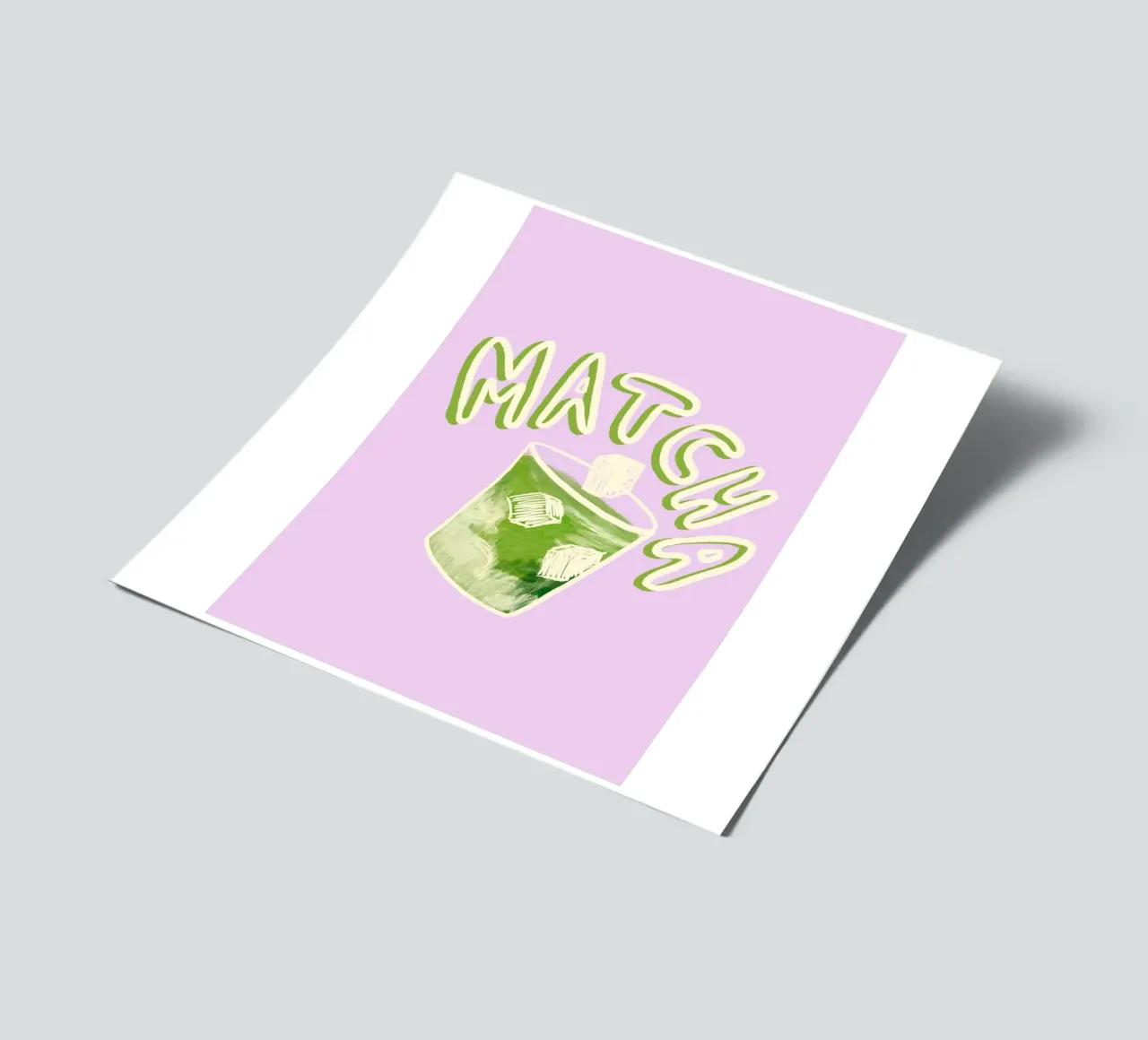 Matcha sticker sheet by Studio Dolci