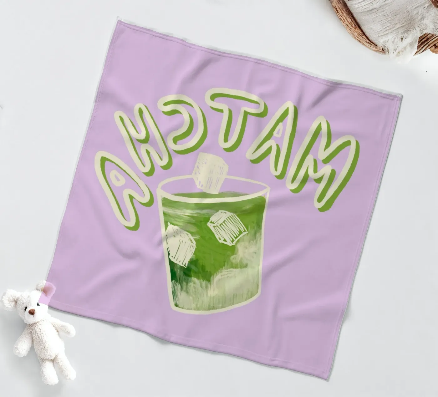 Matcha fleecedeken van Studio Dolci