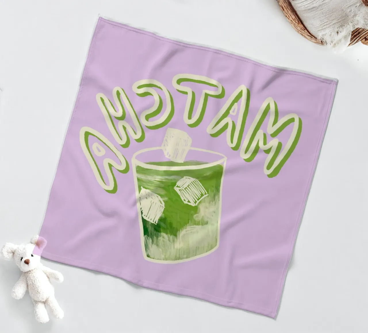 Matcha fleecedeken van Studio Dolci