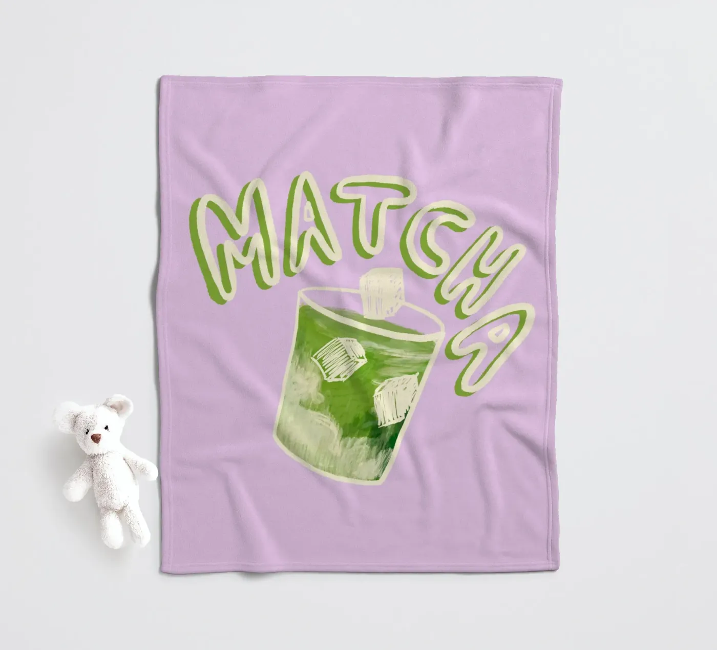 Matcha fleecedeken van Studio Dolci