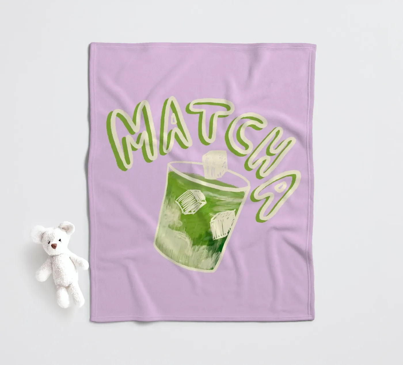 Matcha fleecedeken van Studio Dolci