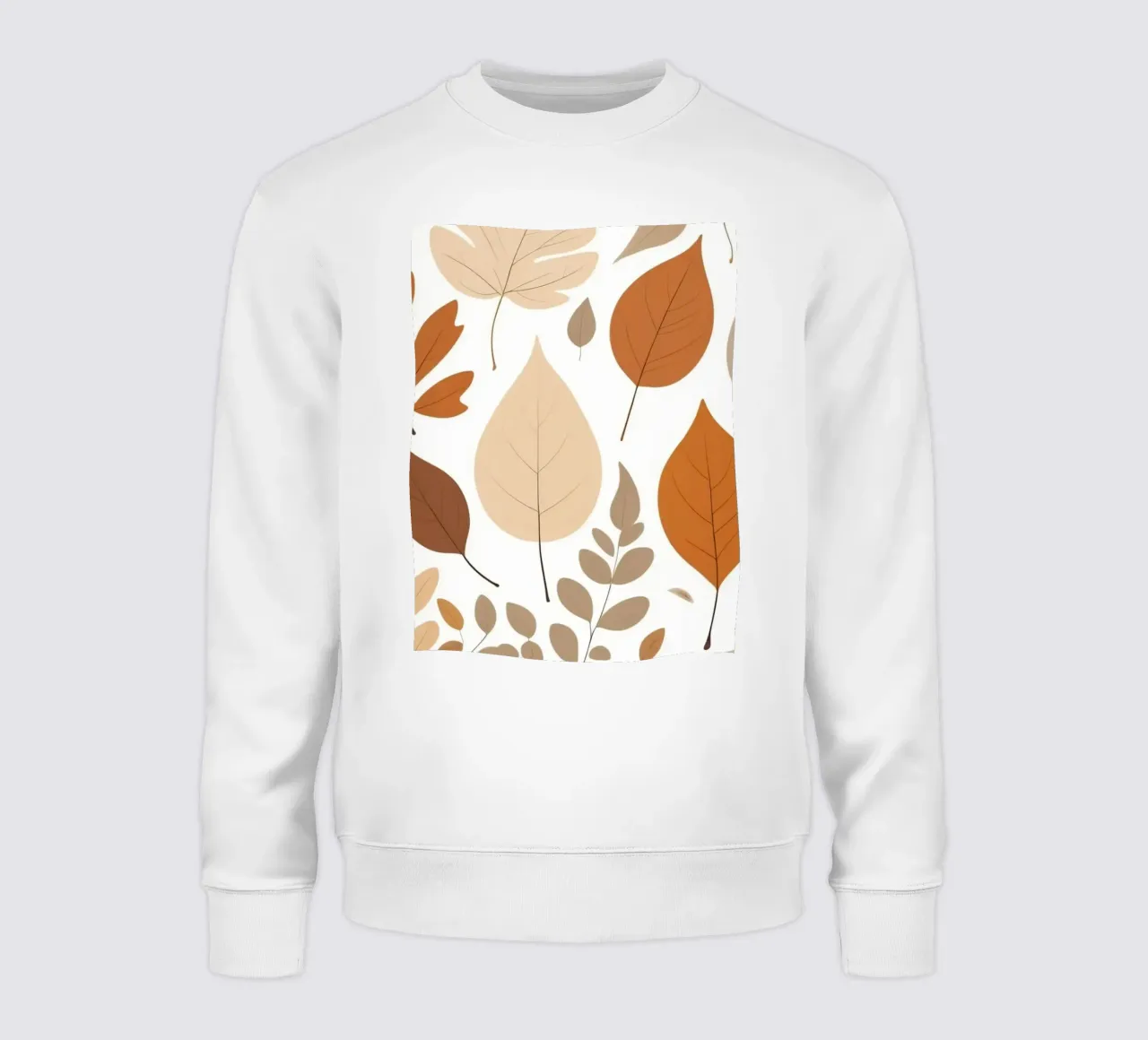Foglie d'autunno di varie forme e colori disposte felpa da DesignDoodle