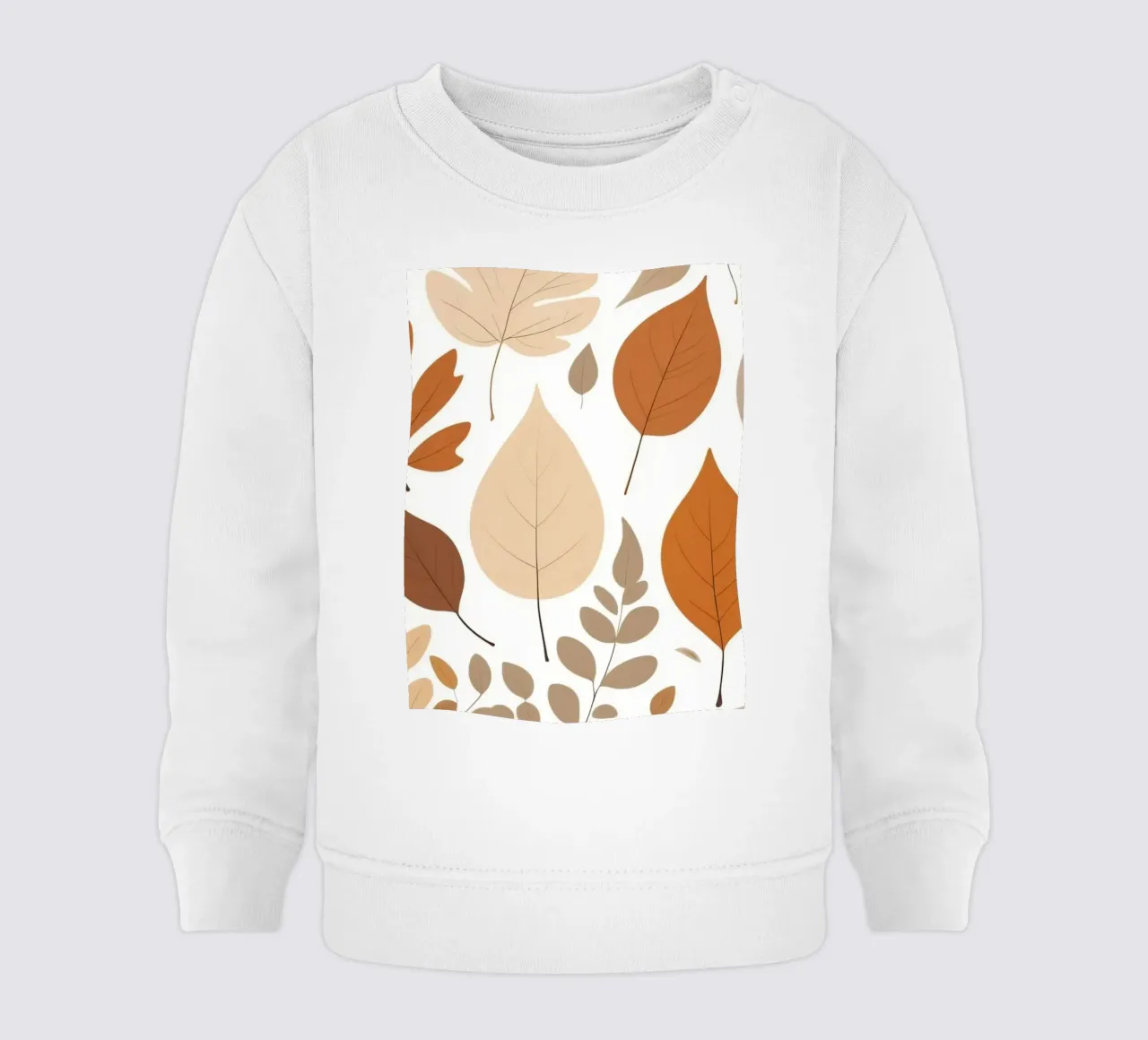 Foglie d'autunno di varie forme e colori disposte felpa neonato da DesignDoodle