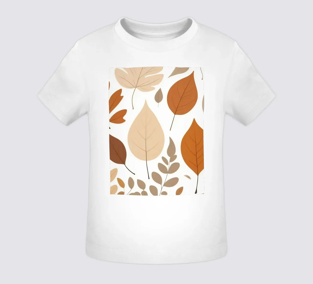 Foglie d'autunno di varie forme e colori disposte maglietta neonato da DesignDoodle