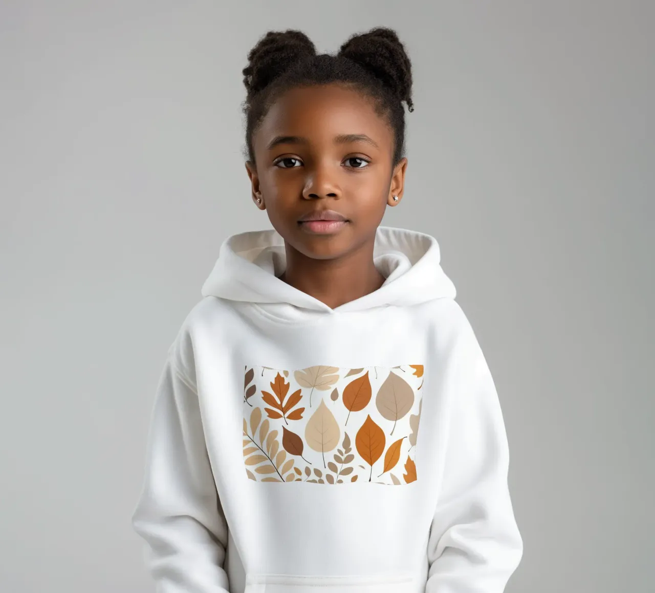Foglie d'autunno di varie forme e colori disposte felpa bambino con cappuccio da DesignDoodle
