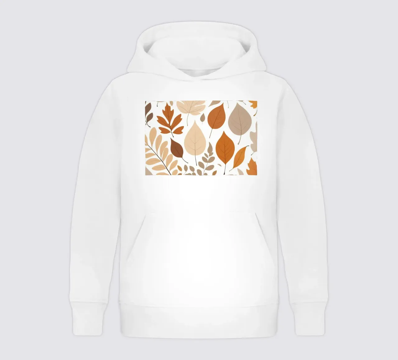 Foglie d'autunno di varie forme e colori disposte felpa bambino con cappuccio da DesignDoodle