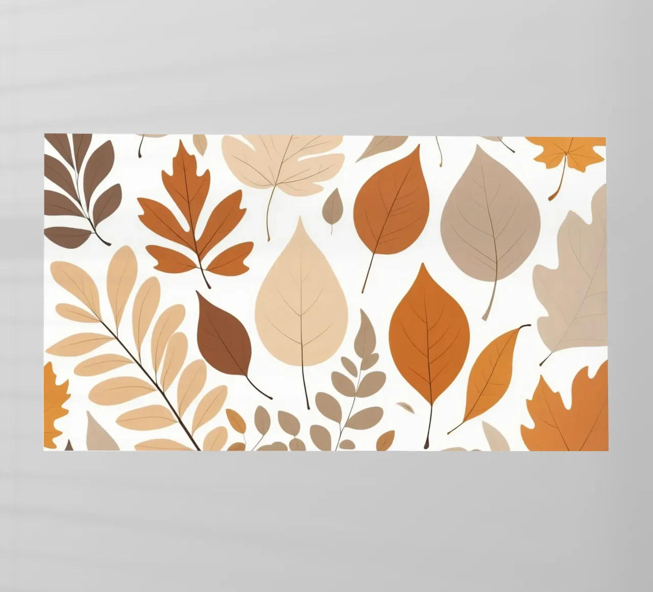 Foglie d'autunno di varie forme e colori disposte pellicola backlit da DesignDoodle