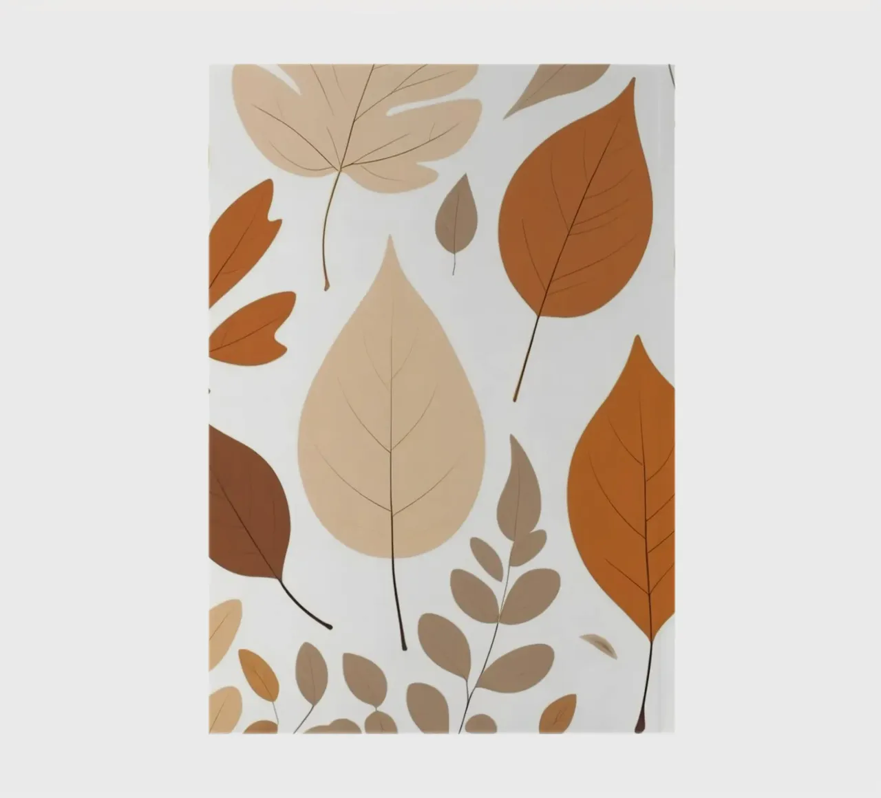 Foglie d'autunno di varie forme e colori disposte diario da DesignDoodle