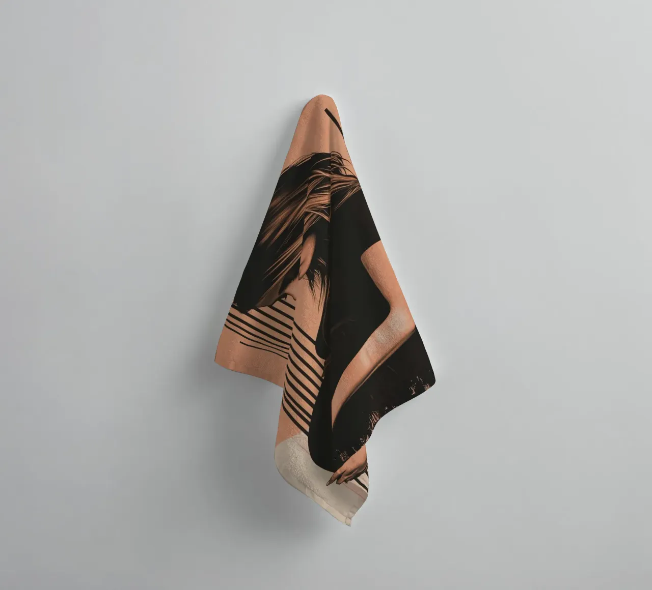 Abstracte zwangerschap badhanddoek van Synthaira