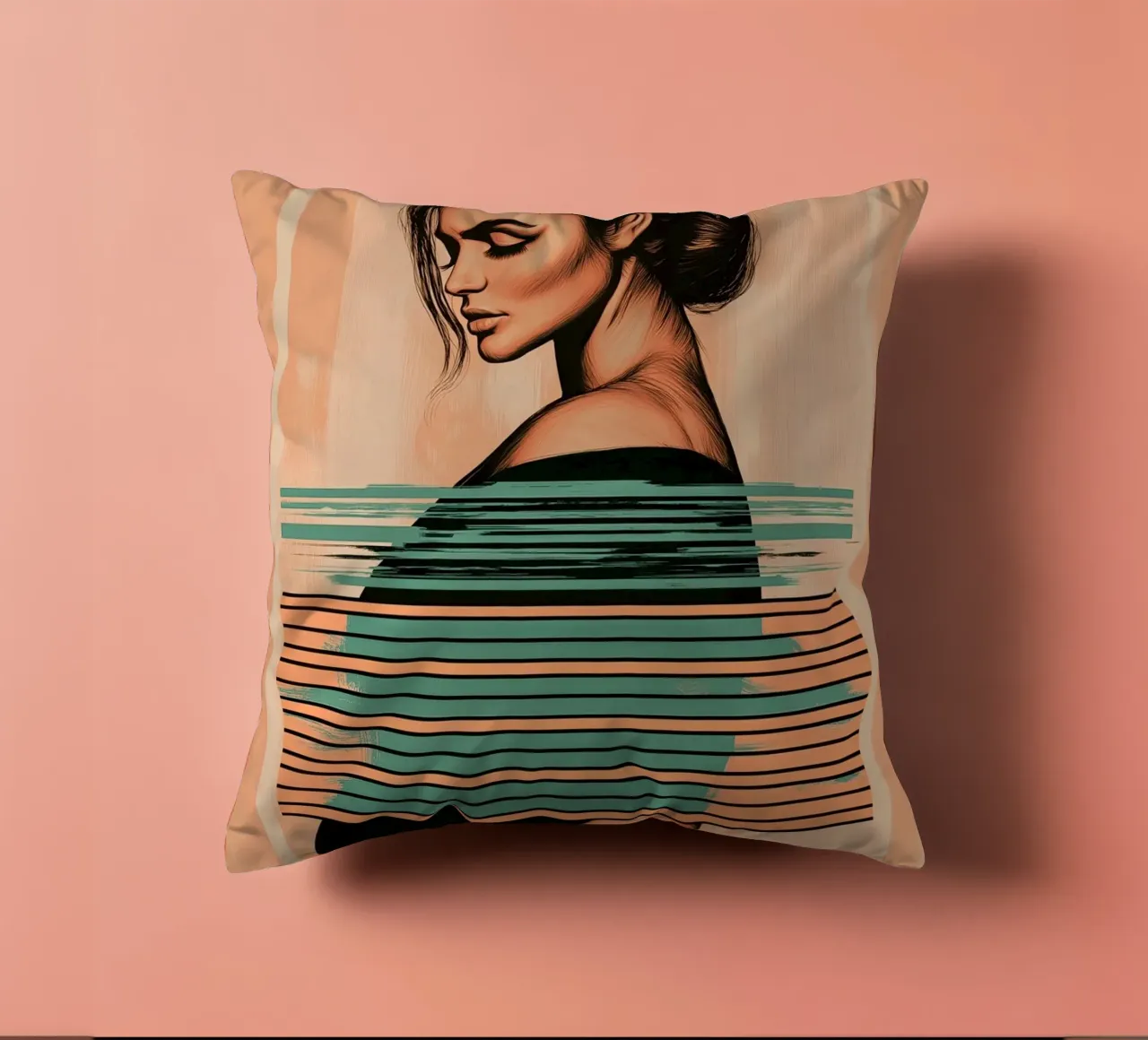 Abstract pregnancy cuscino da Synthaira