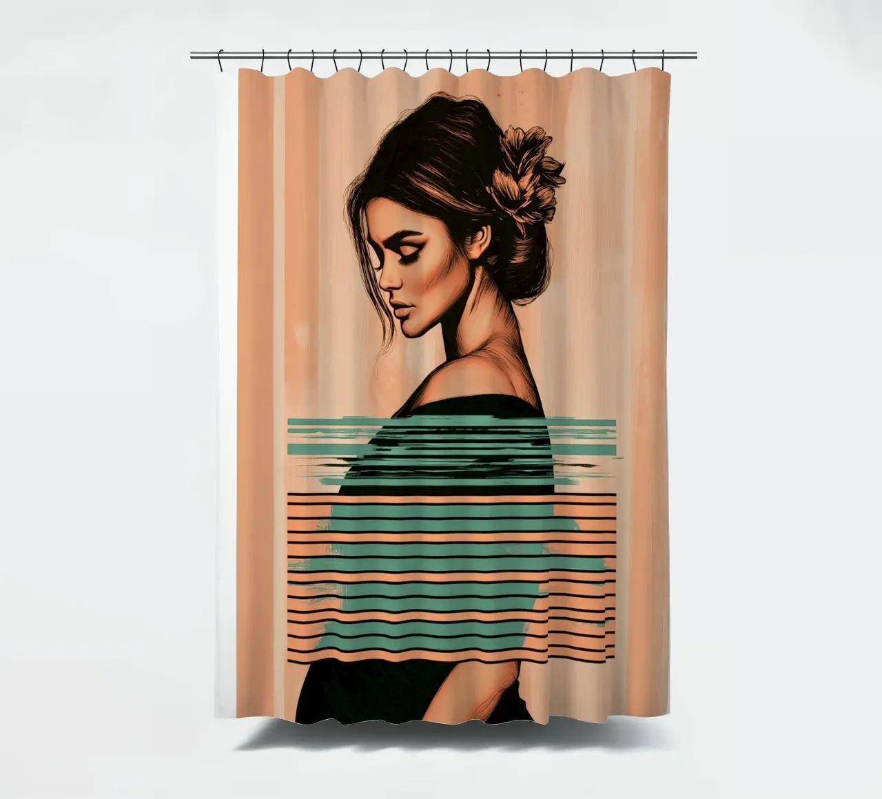 Abstract pregnancy tenda da doccia da Synthaira