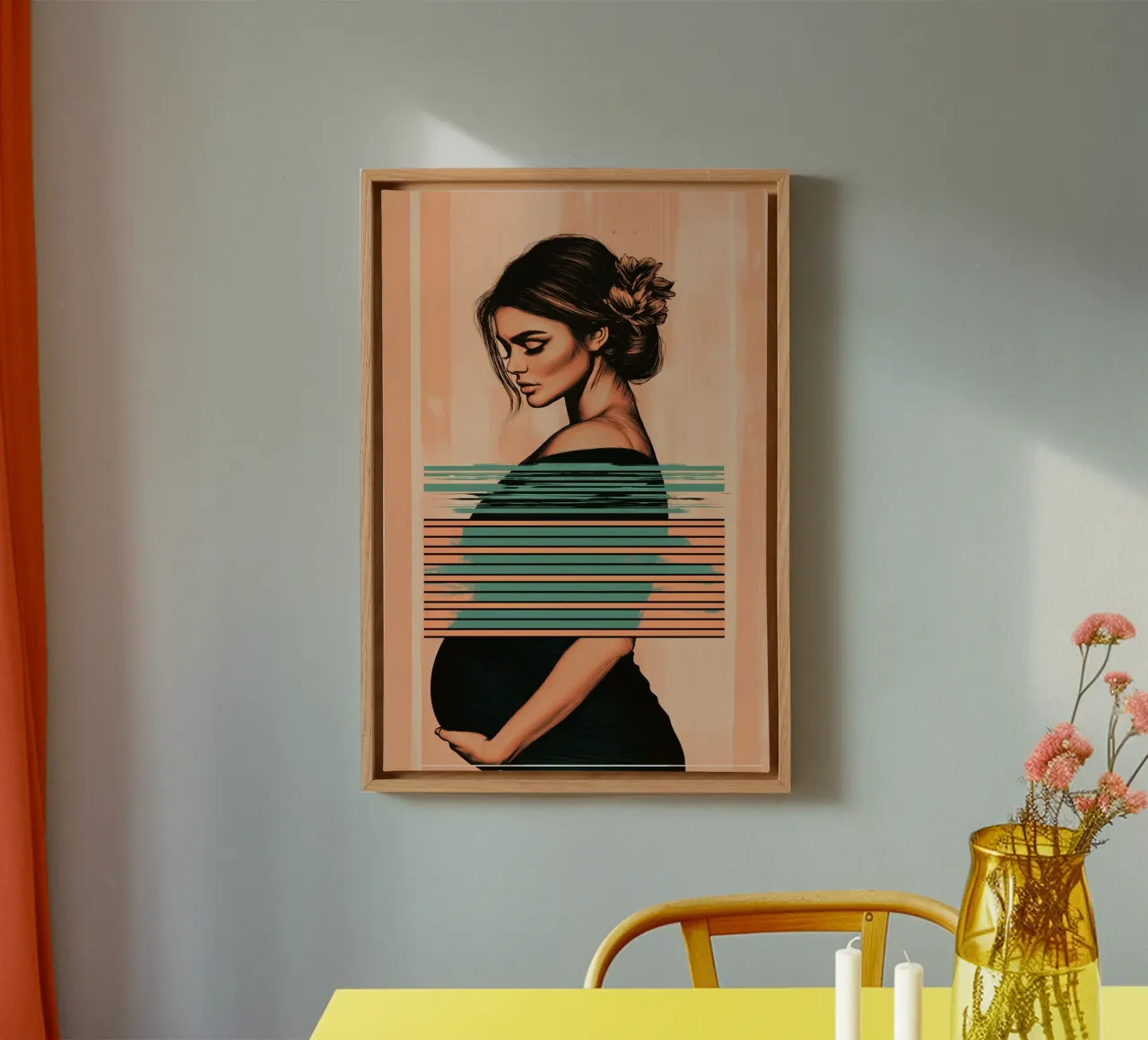 Serene Disruption tela con Cornice a cassetta da Synthaira