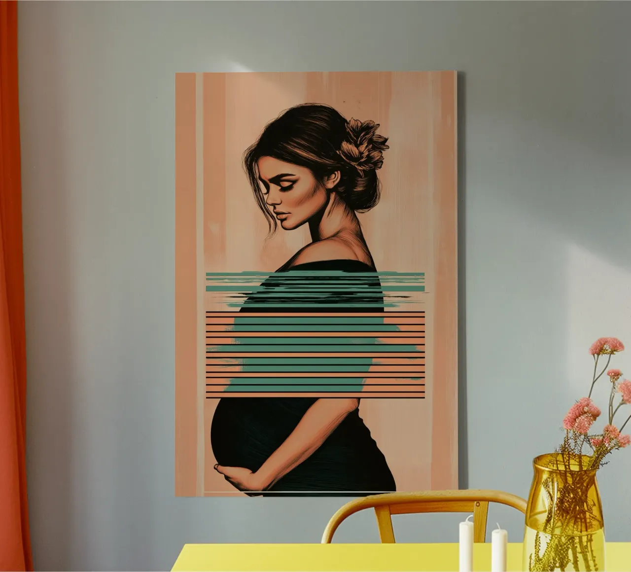 Serene Disruption tela con Cornice a cassetta da Synthaira