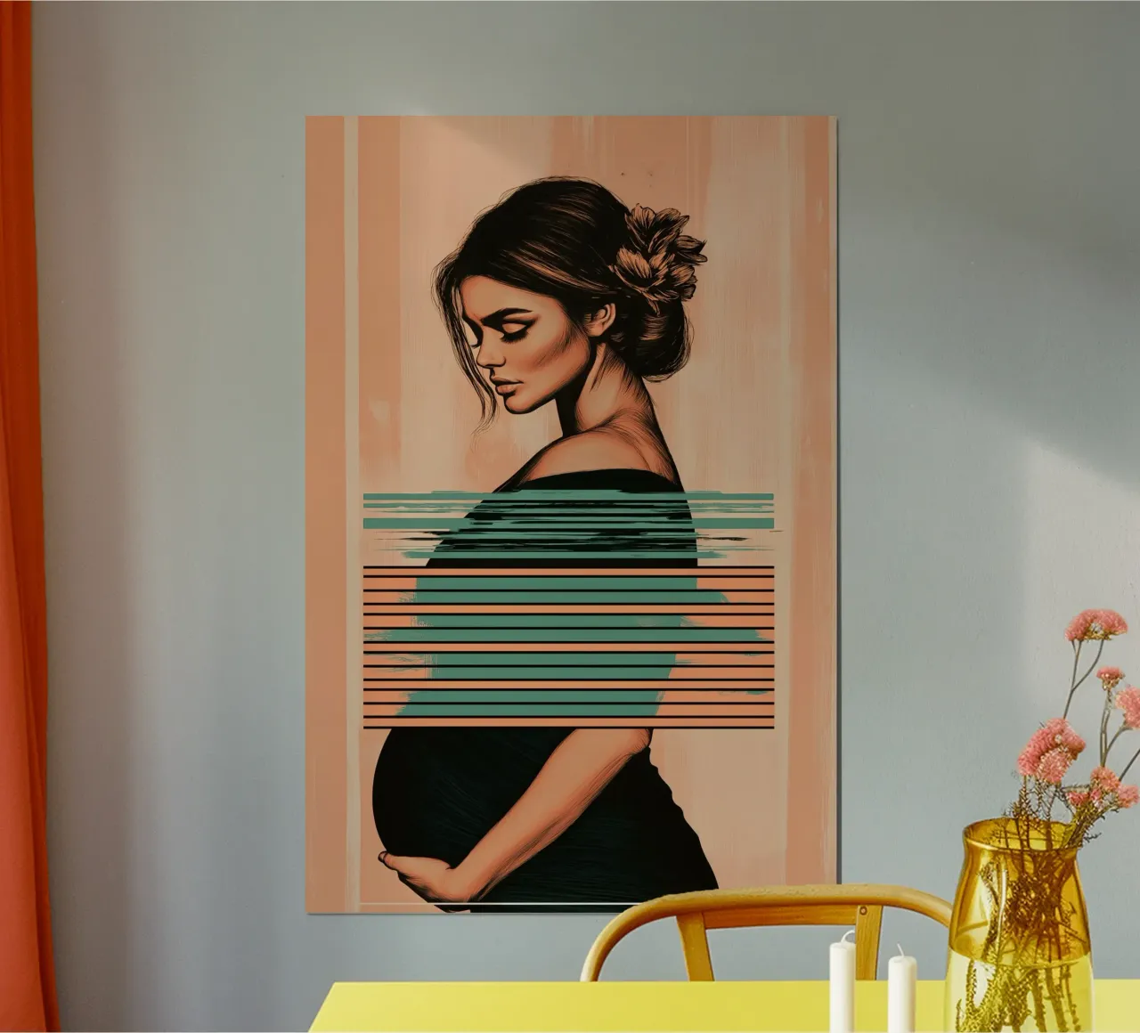 Abstract pregnancy carta hahnemühle da Synthaira