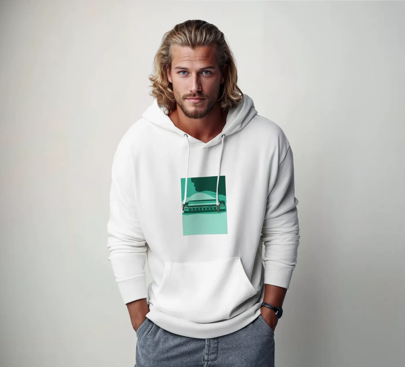 Harmonica hoodie by MUSIC EDITION