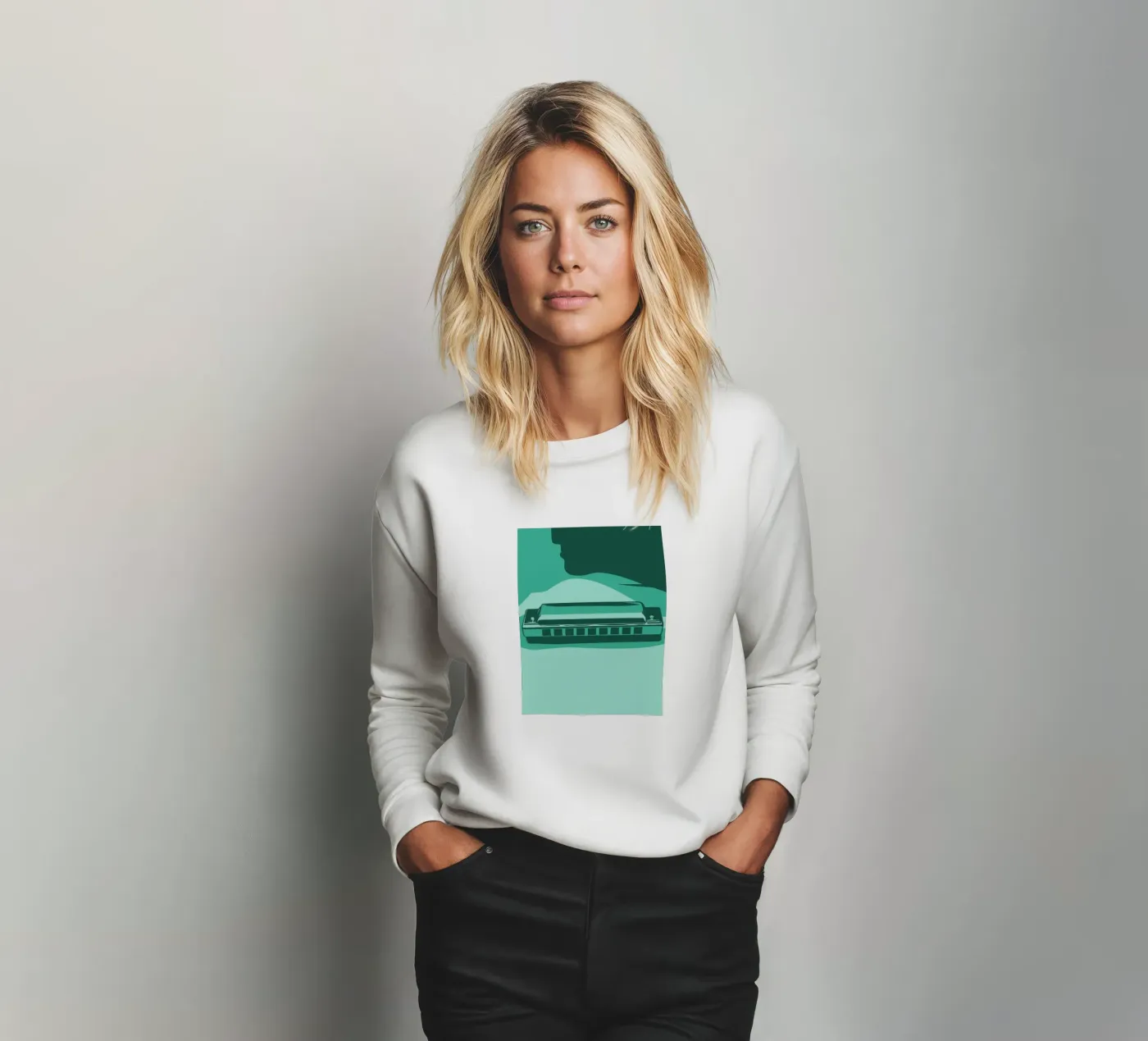 Harmonica sweatshirt by MUSIC EDITION