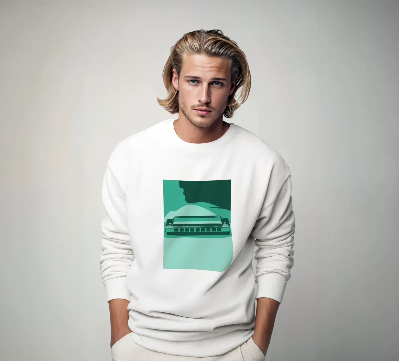 Harmonica sweatshirt by MUSIC EDITION