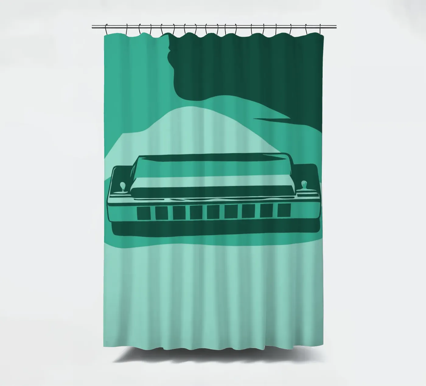 Harmonica douchegordijn van MUSIC EDITION