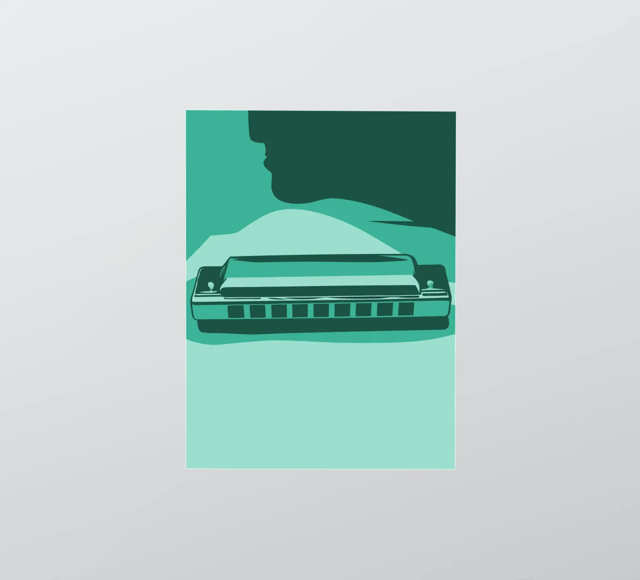 Harmonica sticker van MUSIC EDITION