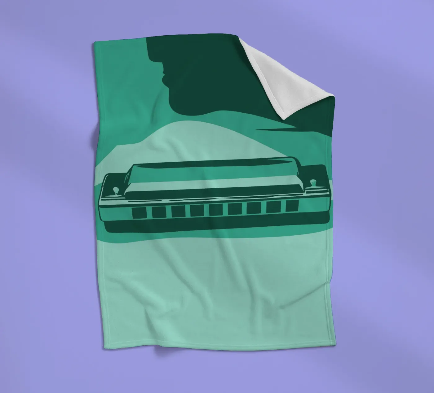 Harmonica fleecedeken van MUSIC EDITION