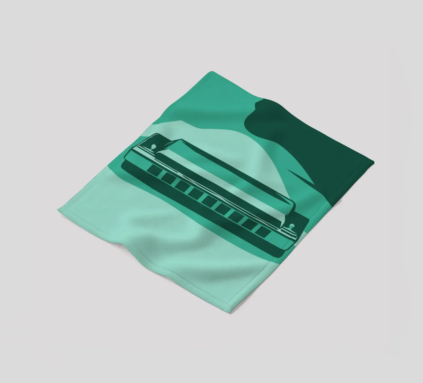 Harmonica fleecedeken van MUSIC EDITION