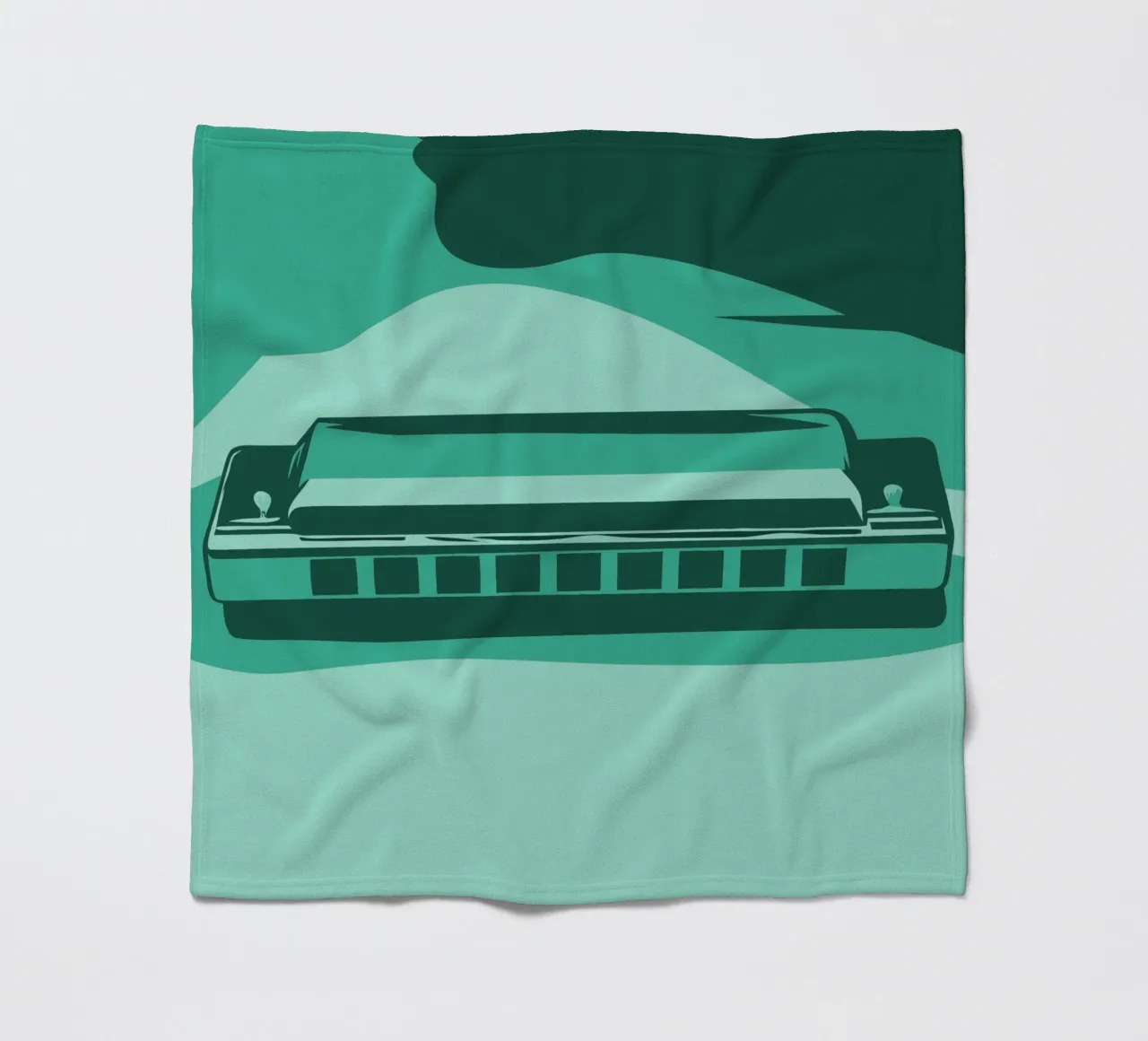 Harmonica fleecedeken van MUSIC EDITION