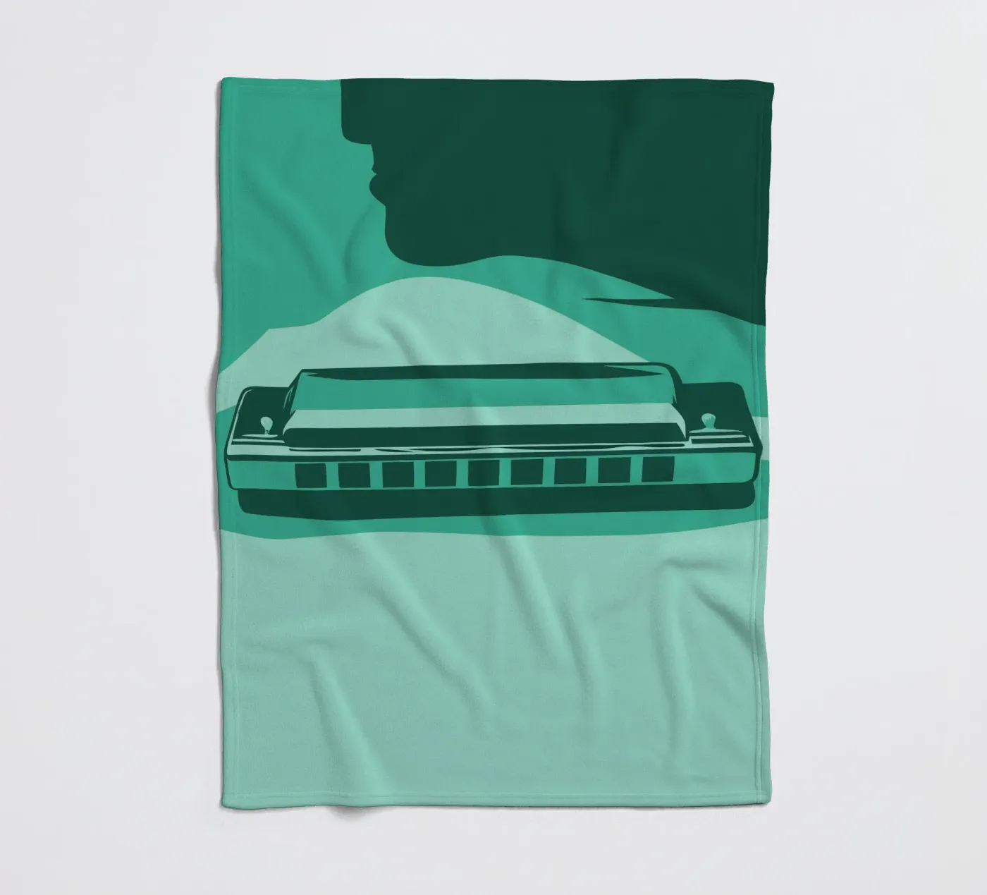 Harmonica fleecedeken van MUSIC EDITION