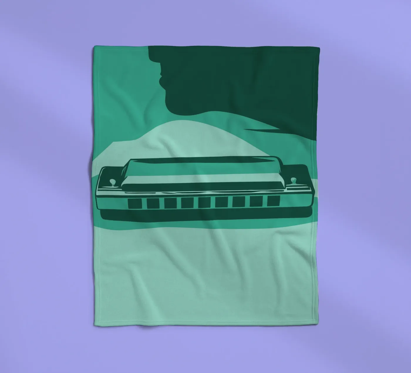 Harmonica fleecedeken van MUSIC EDITION