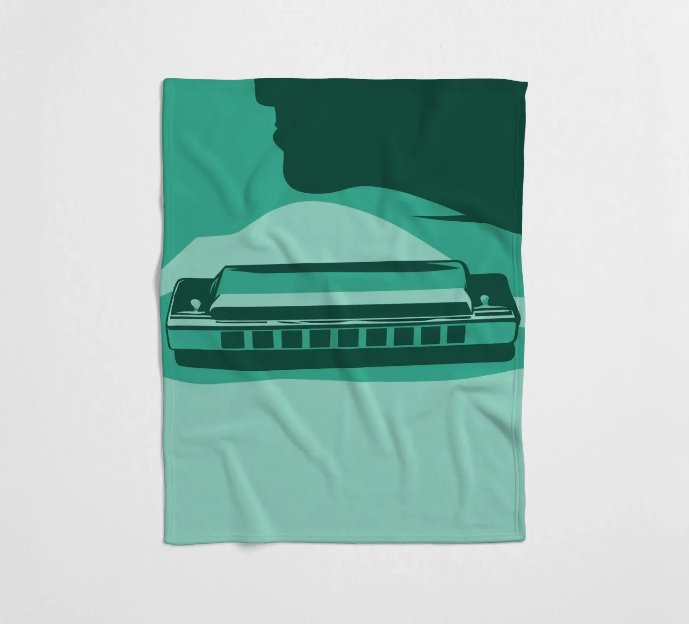 Harmonica fleecedeken van MUSIC EDITION