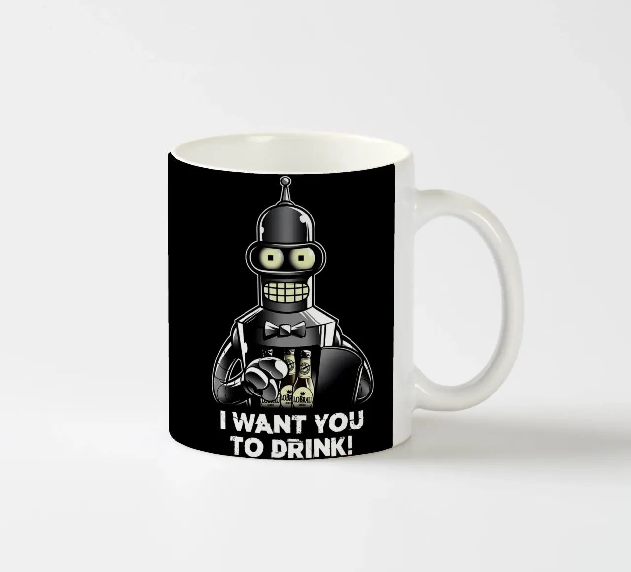 Voglio che tu beva tazza in ceramica da Danielshop