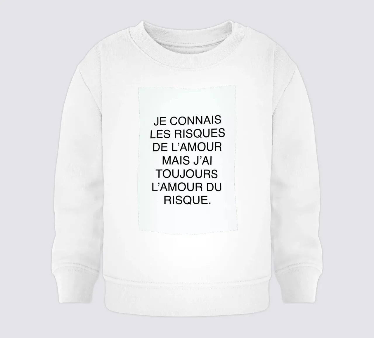 Les risques de l'amour felpa neonato da typed