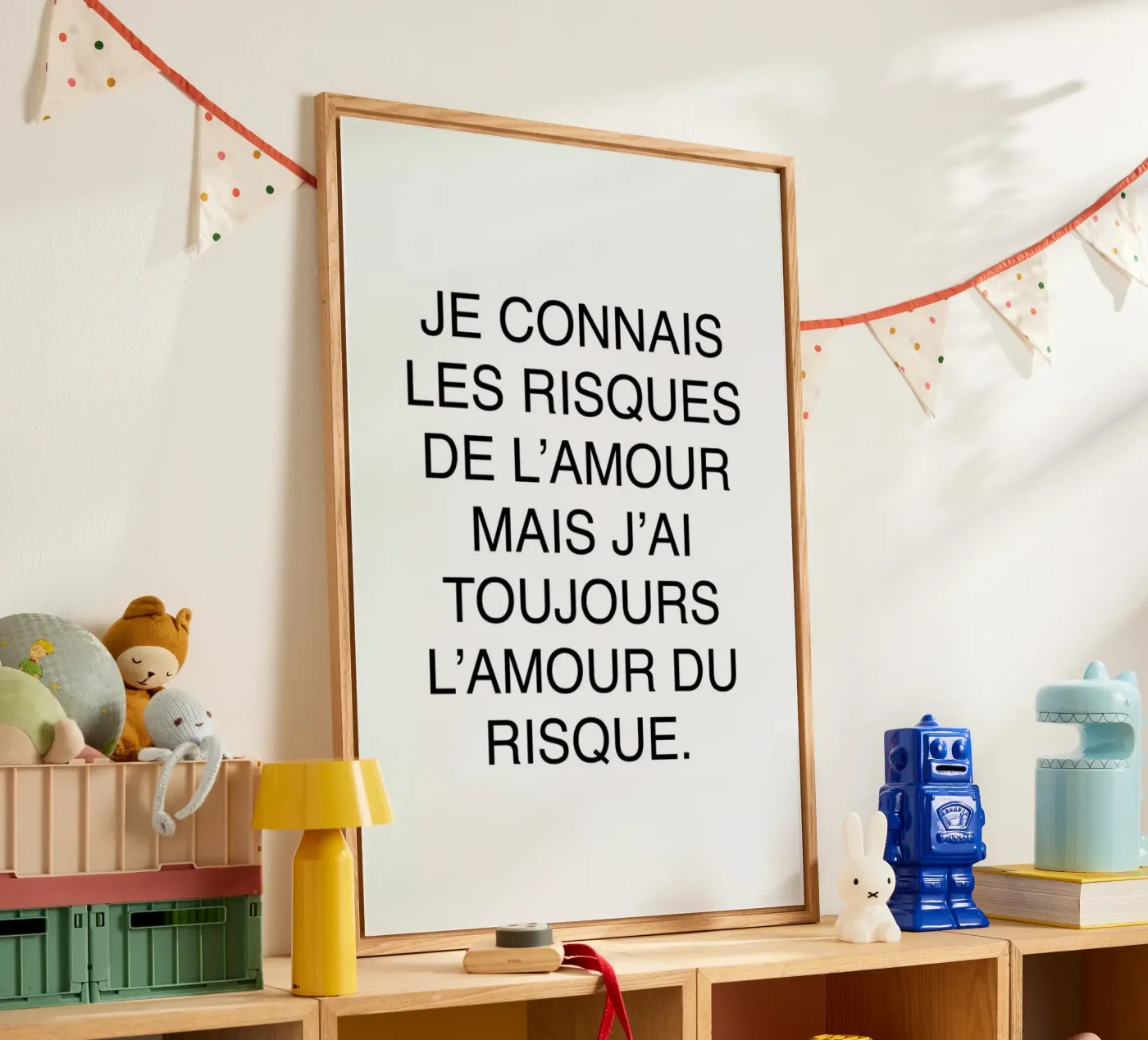 Les risques de l'amour plexiglas de typed