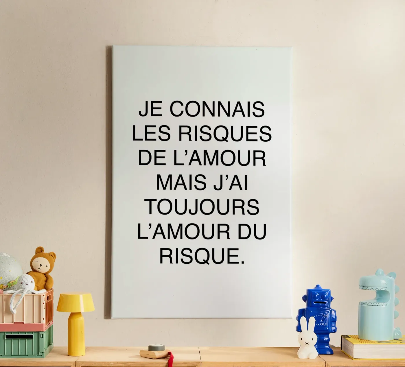 Les risques de l'amour tela da typed