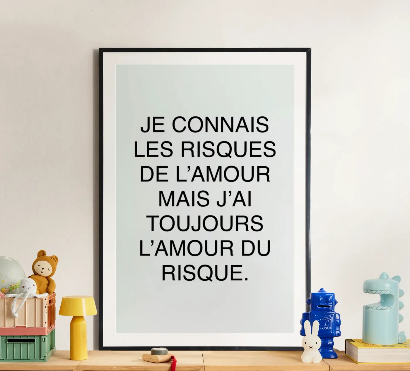 Les risques de l'amour poster van typed