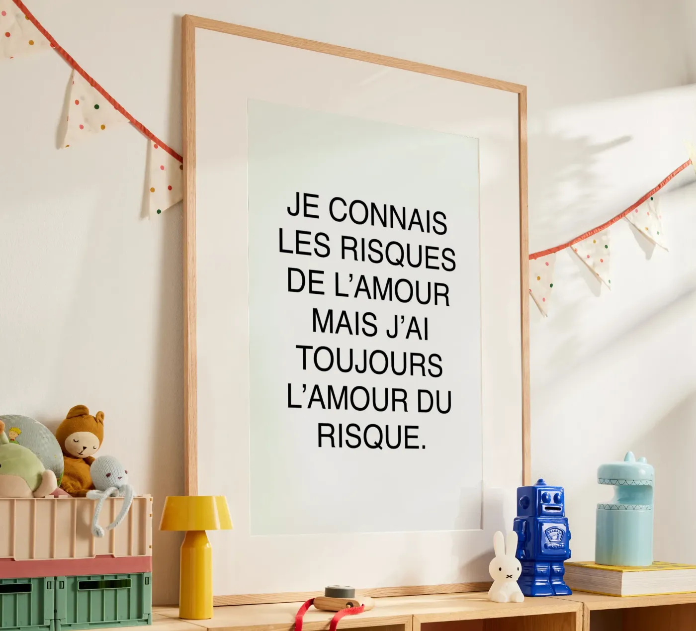 Les risques de l'amour poster van typed