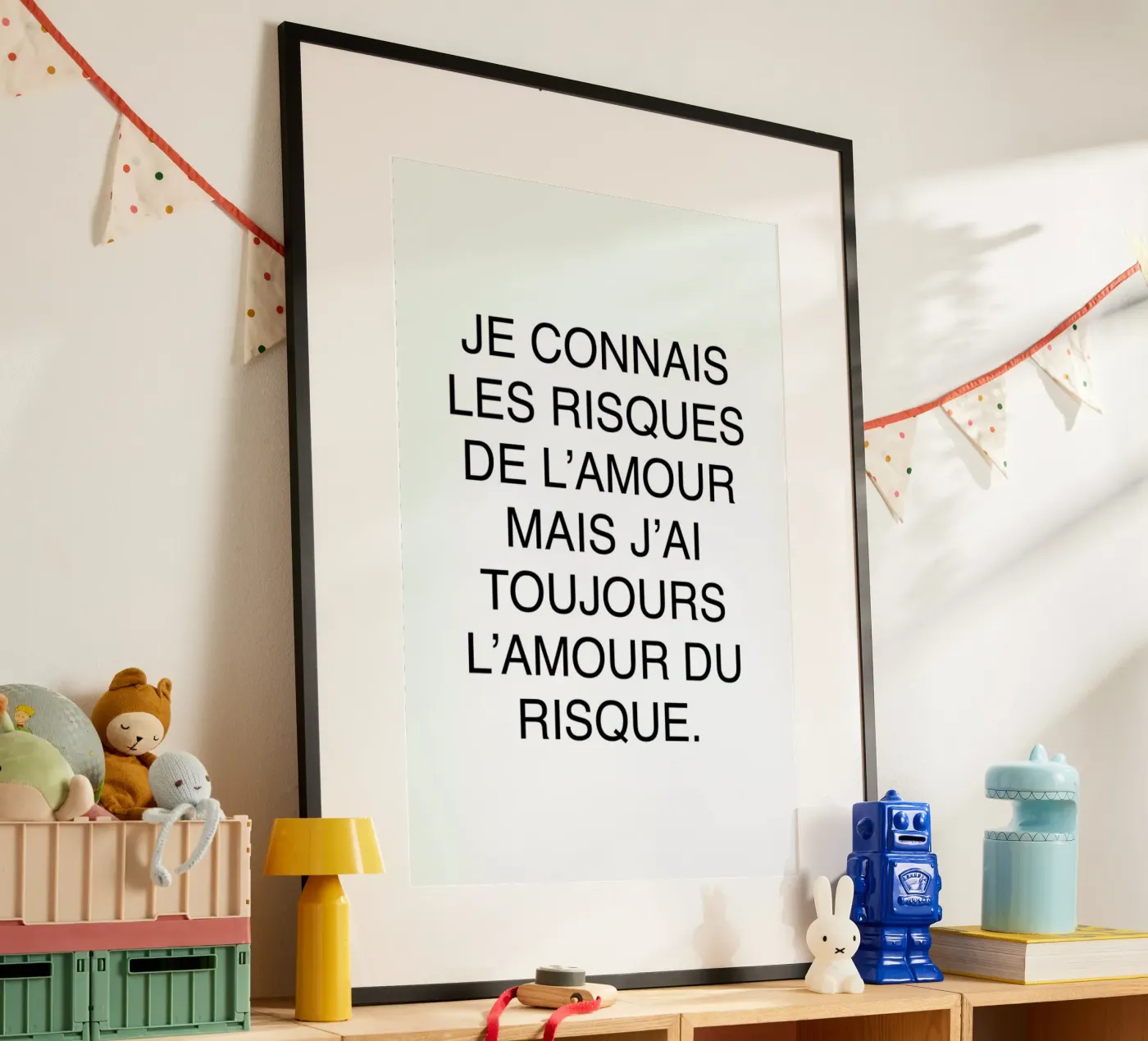 Les risques de l'amour poster van typed