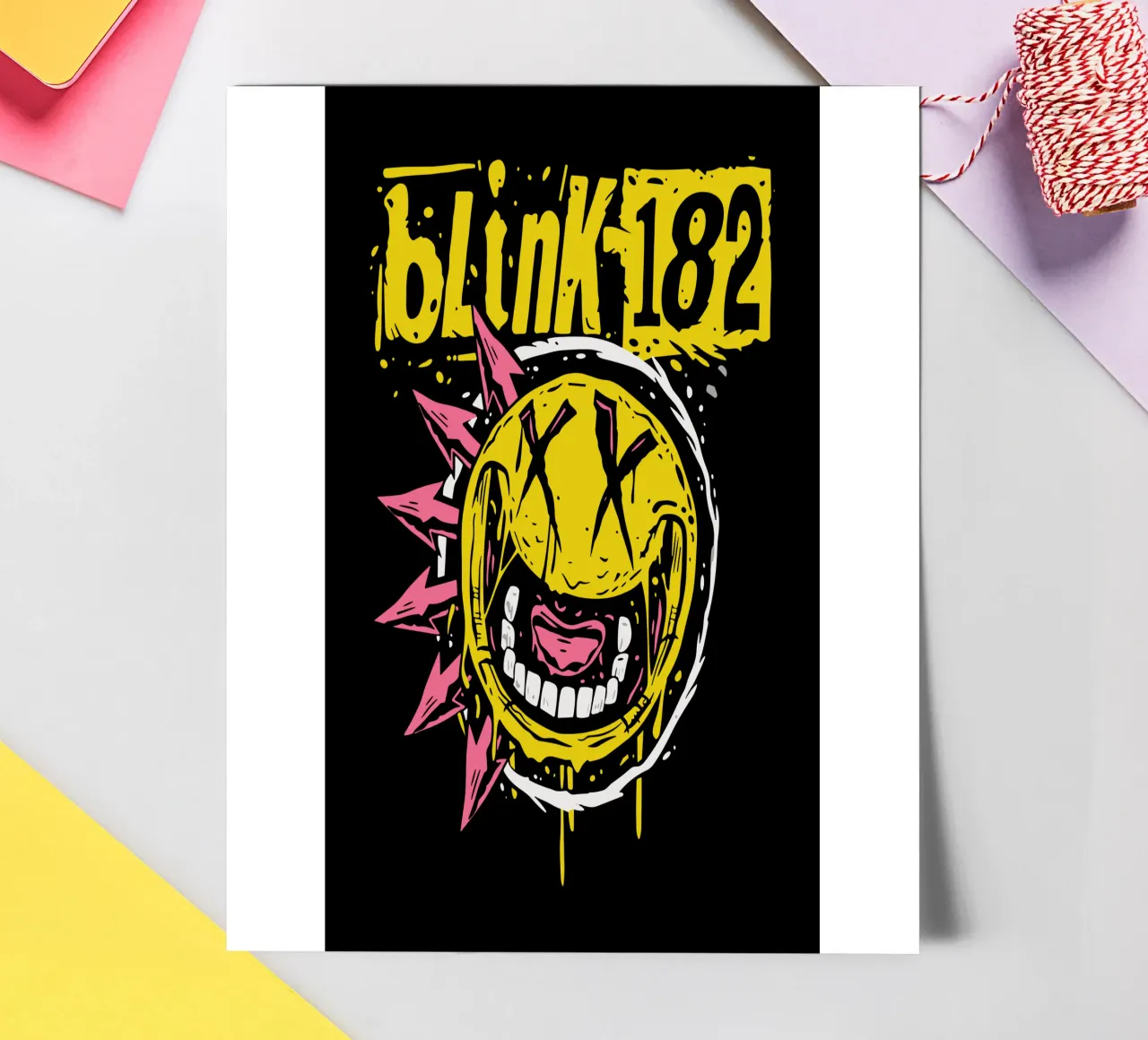 Punk Smiley sticker sheet by Jason Lavelle